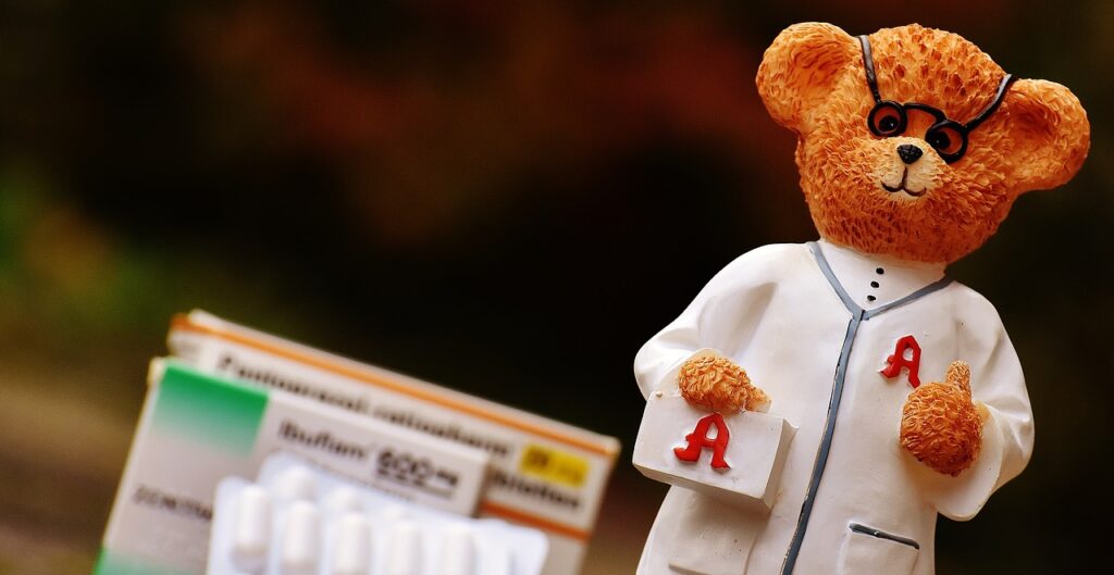 bear, profession, pharmacist-1863992.jpg